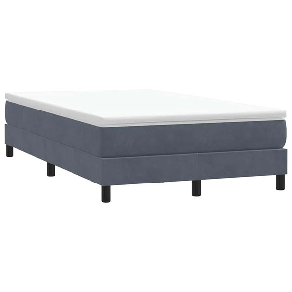 Boxspringbett Dunkelgrau 120x220 cm Samt