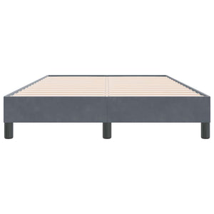 Boxspringbett Dunkelgrau 120x220 cm Samt