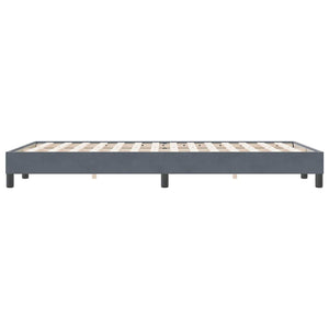 Boxspringbett Dunkelgrau 120x220 cm Samt