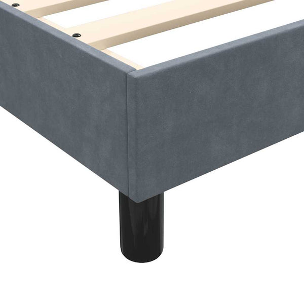 Boxspringbett Dunkelgrau 120x220 cm Samt