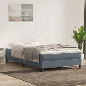 Boxspringbett Dunkelgrau 120x220 cm Samt