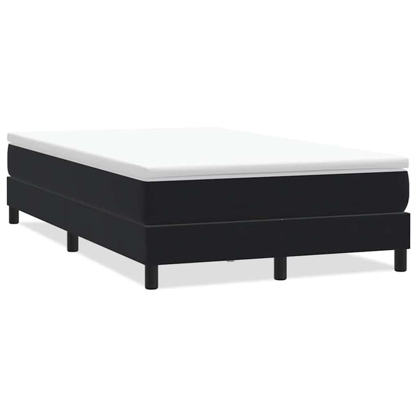 Boxspringbett Schwarz 120x220 cm Samt Ohne Matratze