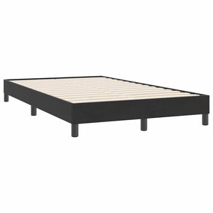 Boxspringbett Schwarz 120x220 cm Samt Ohne Matratze