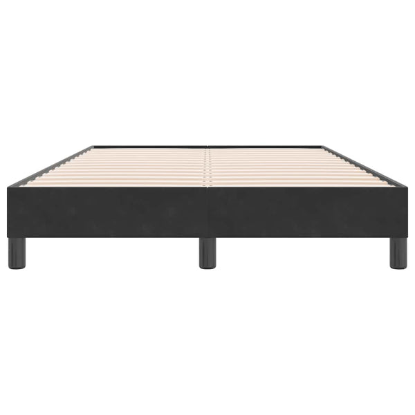 Boxspringbett Schwarz 120x220 cm Samt Ohne Matratze