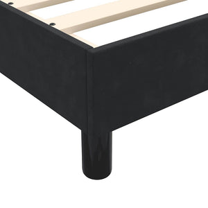 Boxspringbett Schwarz 120x220 cm Samt Ohne Matratze