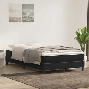 Boxspringbett Schwarz 120x220 cm Samt Ohne Matratze