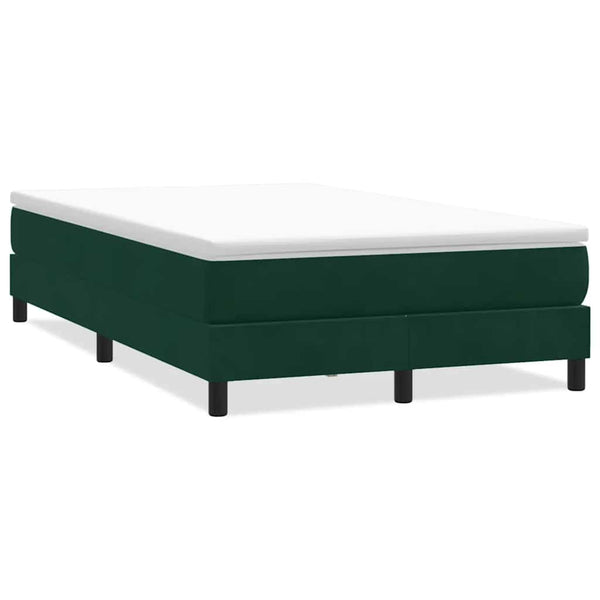 Boxspringbett Dunkelgrün 120x220 cm Samt