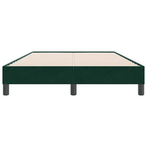 Boxspringbett Dunkelgrün 120x220 cm Samt