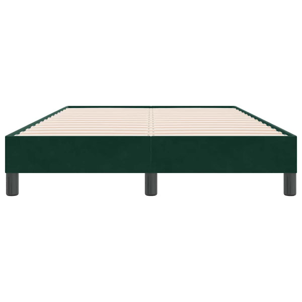 Boxspringbett Dunkelgrün 120x220 cm Samt