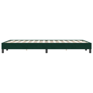 Boxspringbett Dunkelgrün 120x220 cm Samt