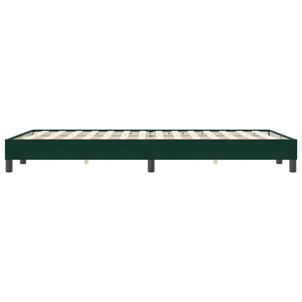 Boxspringbett Dunkelgrün 120x220 cm Samt