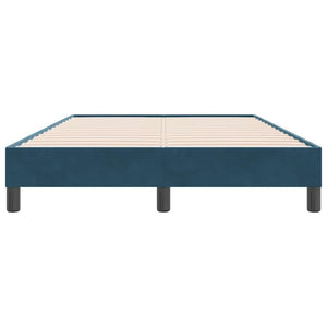 Boxspringbett Dunkelblau 120x220 cm Samt