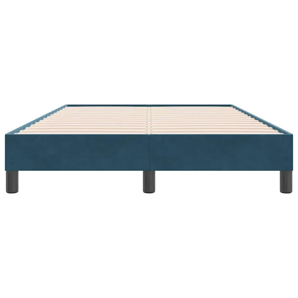 Boxspringbett Dunkelblau 120x220 cm Samt