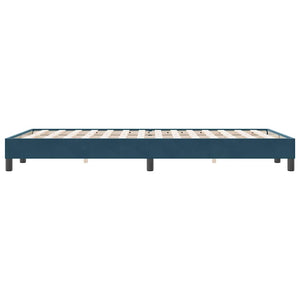 Boxspringbett Dunkelblau 120x220 cm Samt