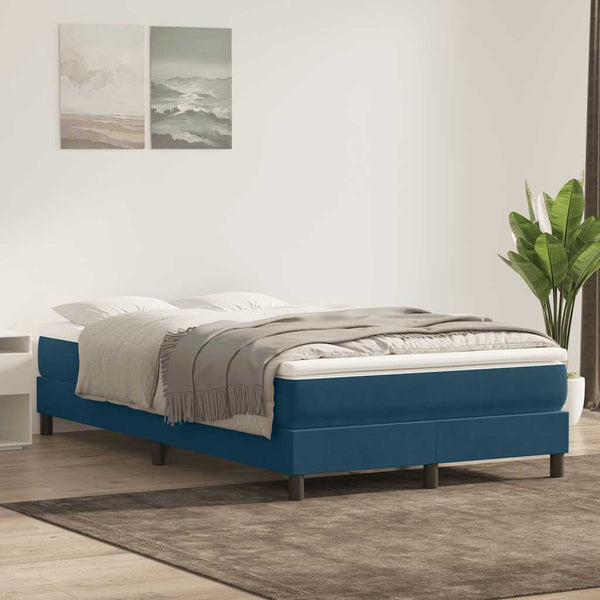 Boxspringbett Dunkelblau 120x220 cm Samt