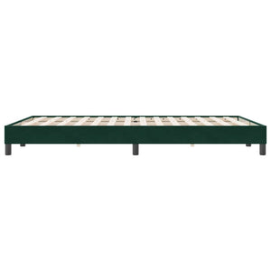 Boxspringbett Dunkelgrün 140x220 cm Samt