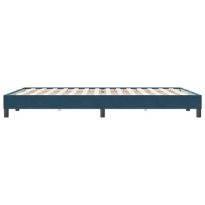 Boxspringbett Dunkelblau 140x220 cm Samt