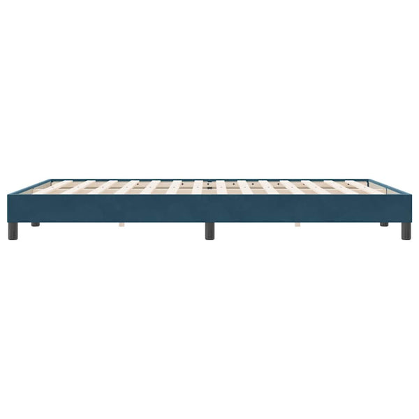Boxspringbett Dunkelblau 140x220 cm Samt