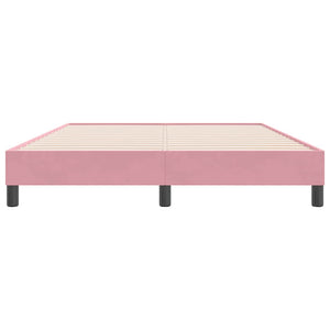 Boxspringbett Rosa 140x220 cm Samt