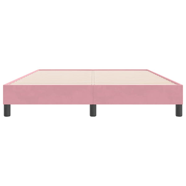Boxspringbett Rosa 140x220 cm Samt