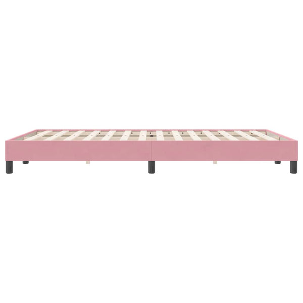 Boxspringbett Rosa 140x220 cm Samt