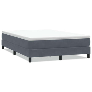 Boxspringbett Dunkelgrau 160x220 cm Samt