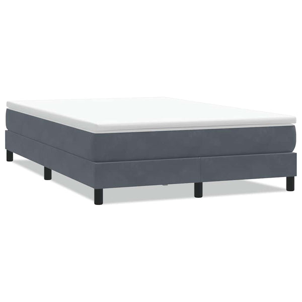 Boxspringbett Dunkelgrau 160x220 cm Samt