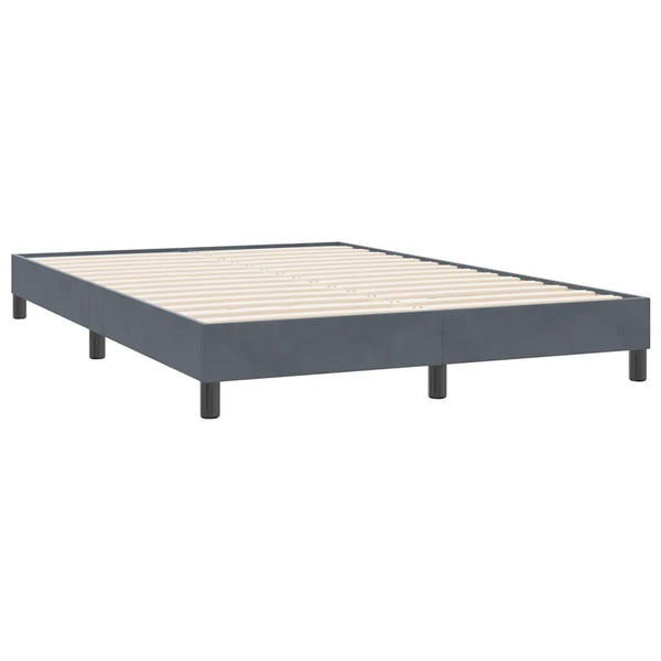 Boxspringbett Dunkelgrau 160x220 cm Samt
