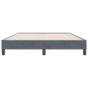 Boxspringbett Dunkelgrau 160x220 cm Samt