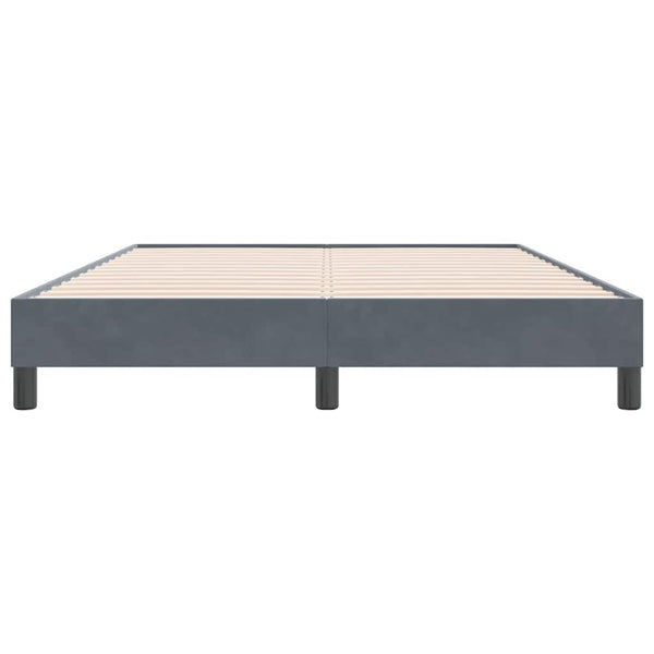 Boxspringbett Dunkelgrau 160x220 cm Samt
