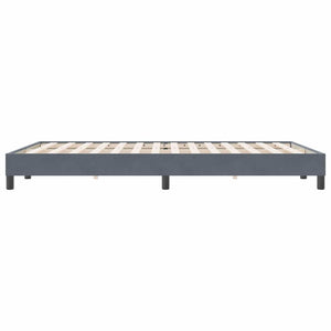 Boxspringbett Dunkelgrau 160x220 cm Samt