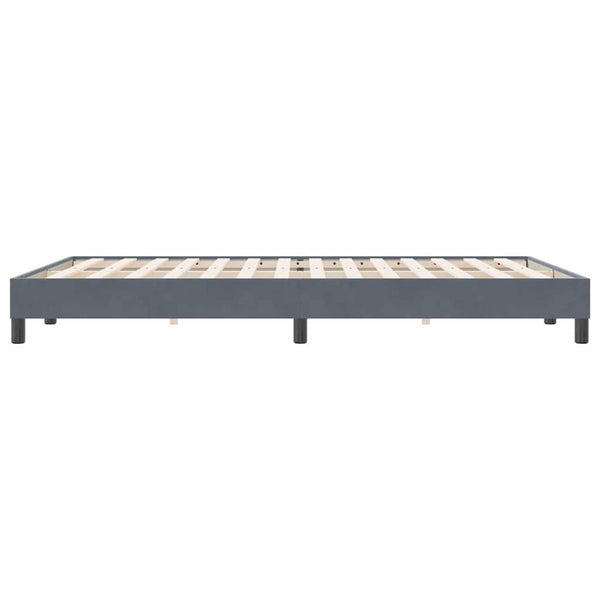 Boxspringbett Dunkelgrau 160x220 cm Samt