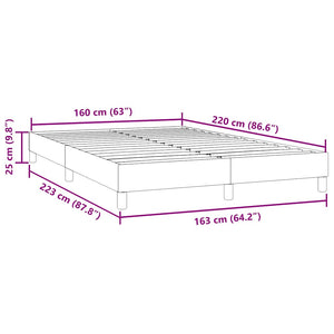 Boxspringbett Schwarz 160x220 cm Samt