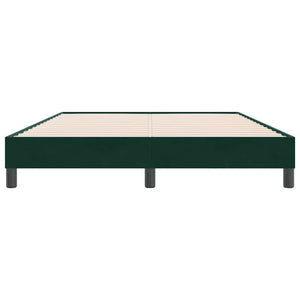 Boxspringbett Dunkelgrün 160x220 cm Samt