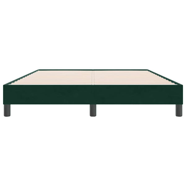 Boxspringbett Dunkelgrün 160x220 cm Samt