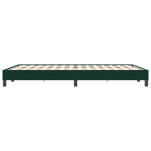 Boxspringbett Dunkelgrün 160x220 cm Samt