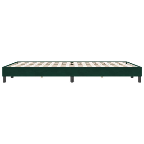 Boxspringbett Dunkelgrün 160x220 cm Samt