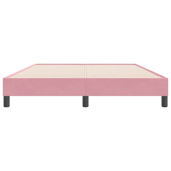Boxspringbett Rosa 160x220 cm Samt
