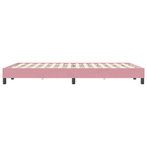 Boxspringbett Rosa 160x220 cm Samt