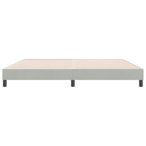 Boxspringbett Hellgrau 180x220 cm Samt