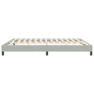 Boxspringbett Hellgrau 180x220 cm Samt