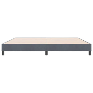 Boxspringbett Dunkelgrau 180x220 cm Samt