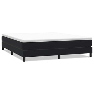 Boxspringbett Schwarz 180x220 cm Samt