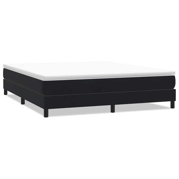 Boxspringbett Schwarz 180x220 cm Samt