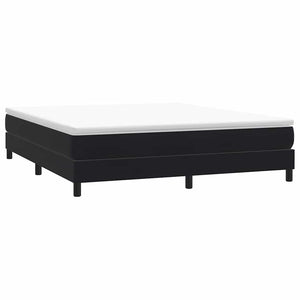 Boxspringbett Schwarz 180x220 cm Samt