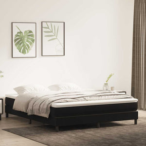Boxspringbett Schwarz 180x220 cm Samt