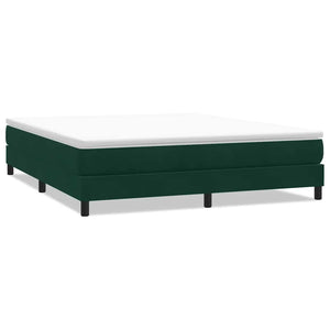 Boxspringbett Dunkelgrün 180x220 cm Samt