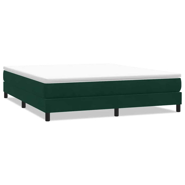 Boxspringbett Dunkelgrün 180x220 cm Samt