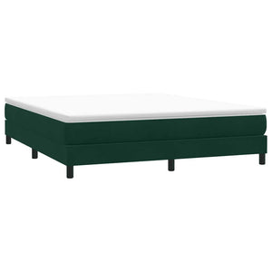 Boxspringbett Dunkelgrün 180x220 cm Samt