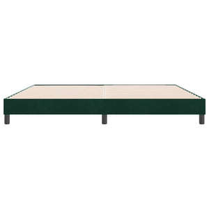 Boxspringbett Dunkelgrün 180x220 cm Samt